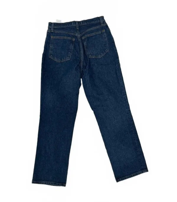 Abercrombie Curve Love Ultra High-Rise 90s Straight Jeans Dark Wash - Image 6