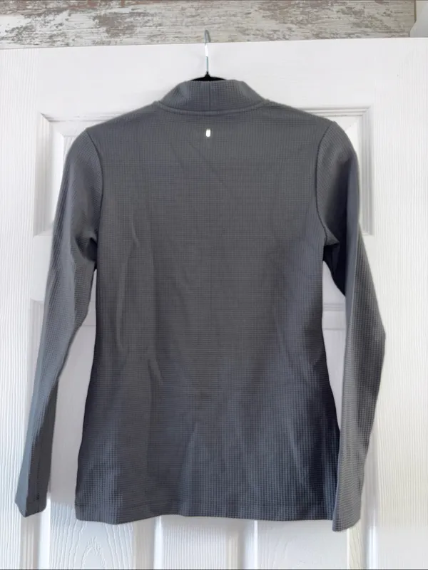 Nobull Dark Gray Waffle Knit Longsleeve Top - Image 5