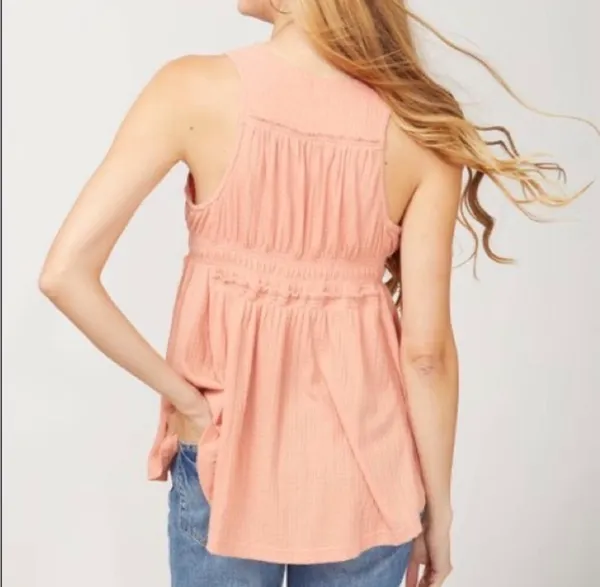 Free People Beach Bound Plunging Neckline Blouse - Image 2