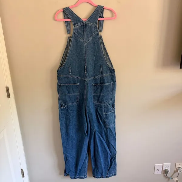 Vintage Medium Wash Looney Tunes Overalls - Image 7