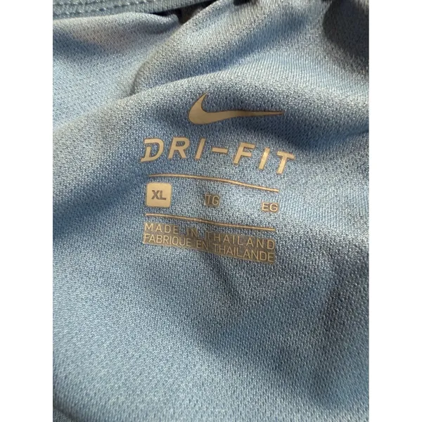 Nike‎ Dri-FIT Womens XL Light Blue Running Athletic Shorts Elastic Waist Swoosh - Image 5