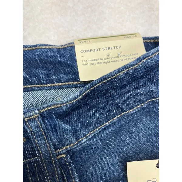 Universal Thread Womens High Rise Flare‎ Jeans Comfort Stretch Blue Size 00R New - Image 3