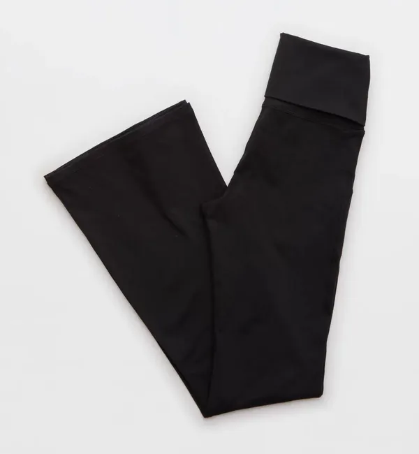 Aerie High Wasted Foldover Flare Legging - Image 4