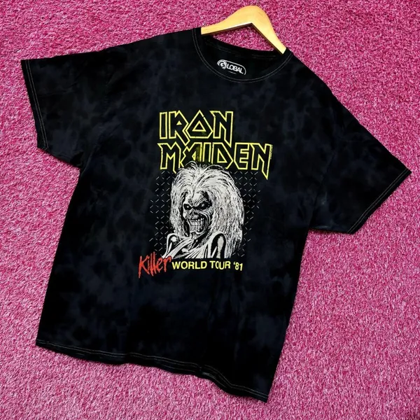 Iron Maiden Killer World Tour 81 Oversized Heavy Metal Tie Dye - Image 3