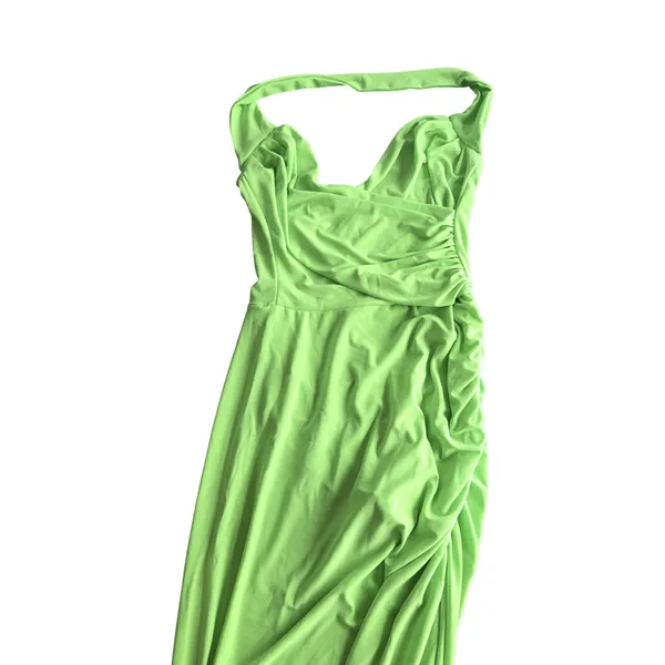 Norma Kamali Cayla Side Drape Halter Maxi Dress Size: S NEW - Image 3
