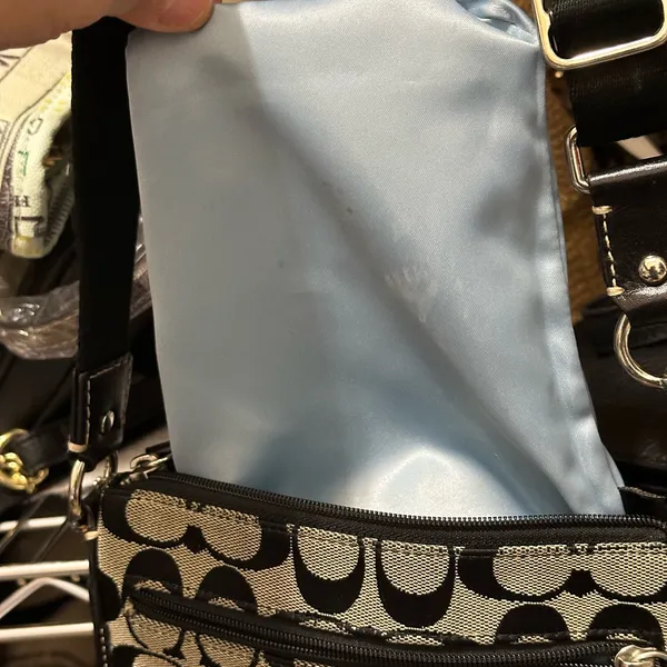 Coach Black and White Women's Crossbody - Image 6