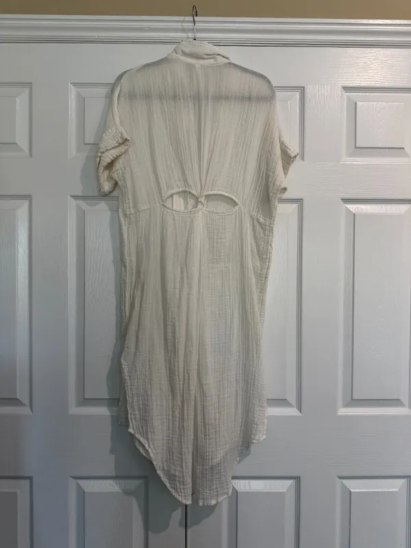 By Anthropologie The Lucia Dress Sheer Cover Up Coverup Size Large - Image 7
