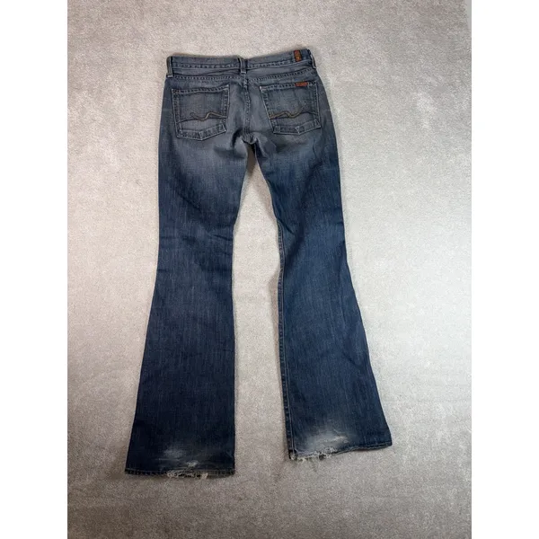 7 for all mankind women's jeans flare 28 low rise‎ - Image 12