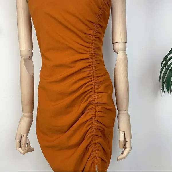 Elliatt Oceana Drawstring Mini Bodycon Dress in Amber Size Small NWT - Image 3
