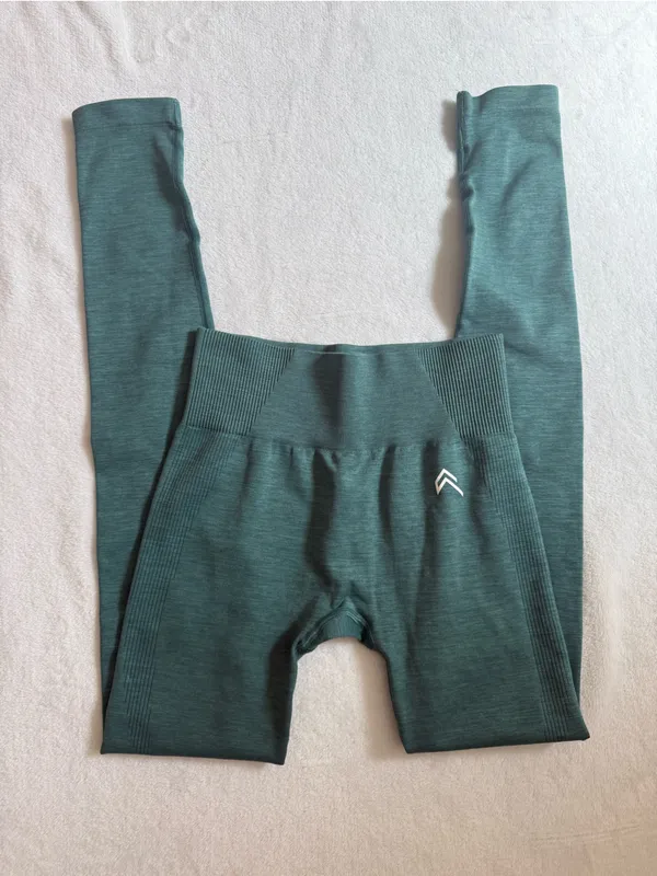 Oner Active Green Seamless High Waisted Gym Leggings Size S Sculpting 27” - Image 7