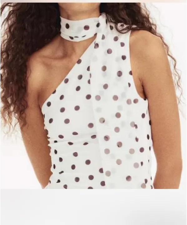 Hennes & Mauritz xs black white polka dot tank top - Image 2