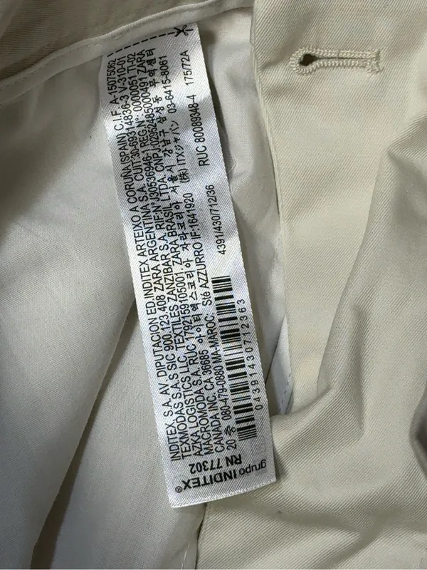 🤍 Zara Off White Tailored Bermuda Shorts NWT | Size 29 | Old Money Style - Image 5