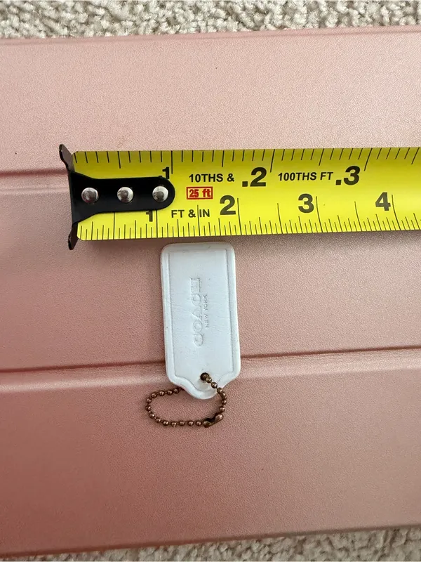 Coach New York White Foam Hang Tag Bag Charm Replacement - Image 4