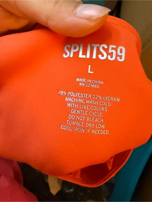 Splits59 Orange Sport Bra Leggings Active Set - Image 5