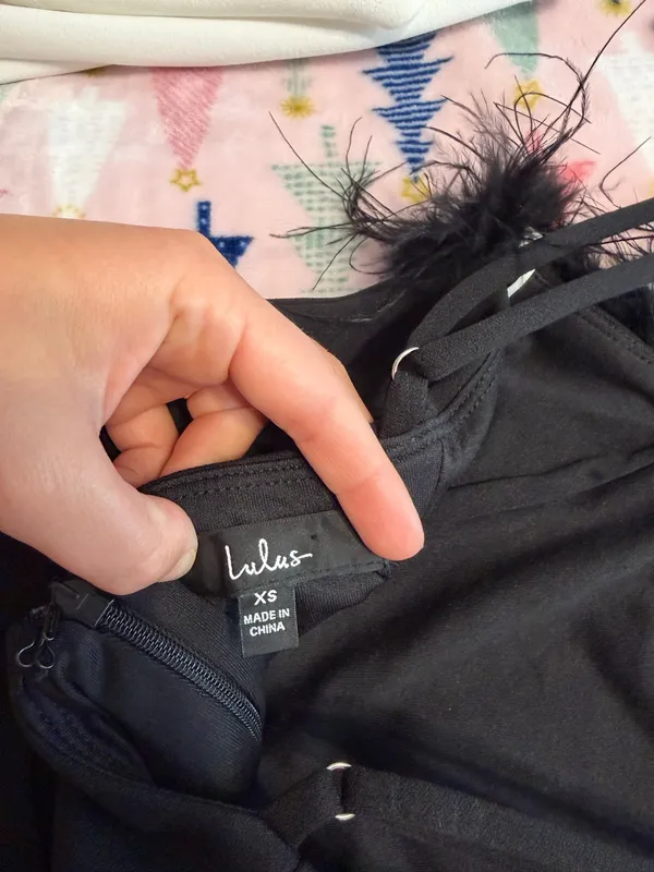 Lulus Mini Black Dress - Image 4