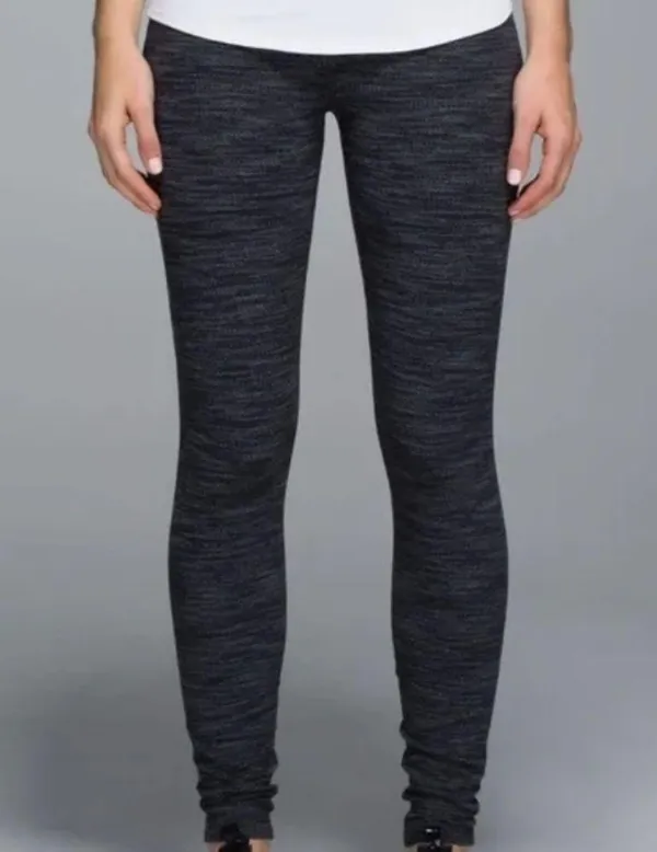 Lululemon Wunder Under Pant Diamond Jacquard Space Dye Luon® Black Deep Coal 2 - Image 2