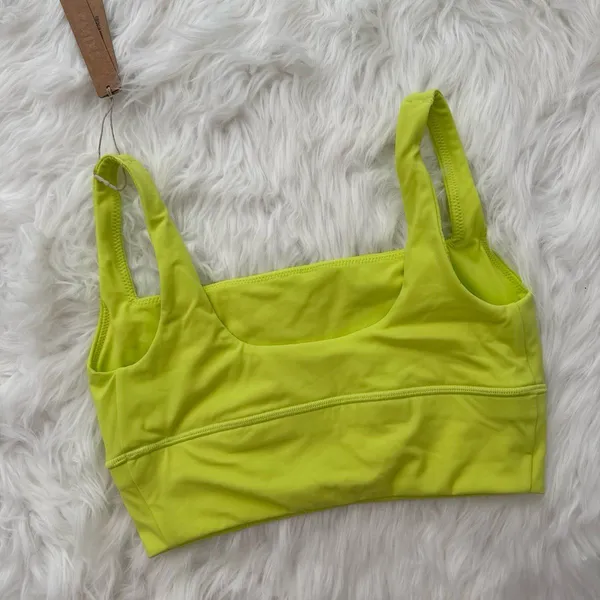 Skims Fits Everybody Square Neck Longline Bralette Daffodil Size XS - Image 5