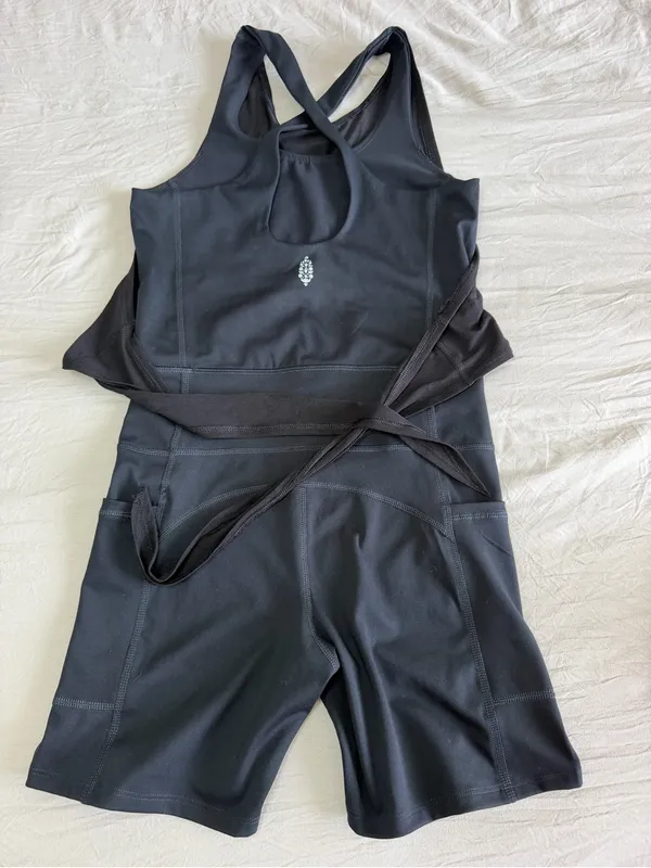 FP Movement Women's Athleisure Biker Unitard Romper Shorts XS Yoga Gym NWOT - Image 7