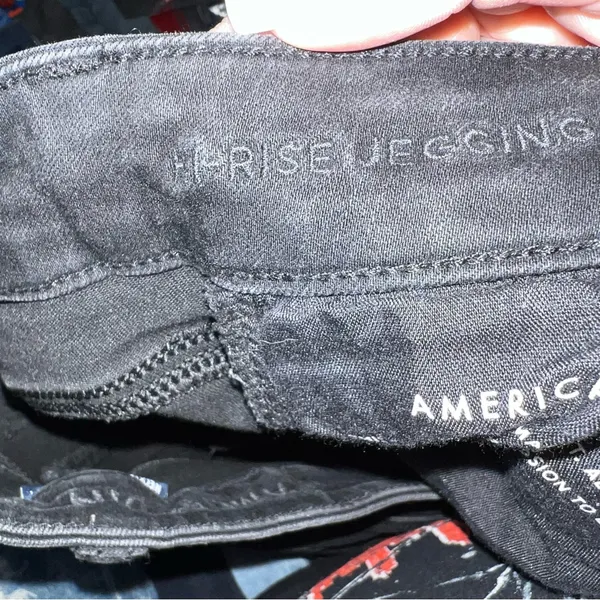 American Eagle Black‎ Distressed High Rise Jeggings - Image 12