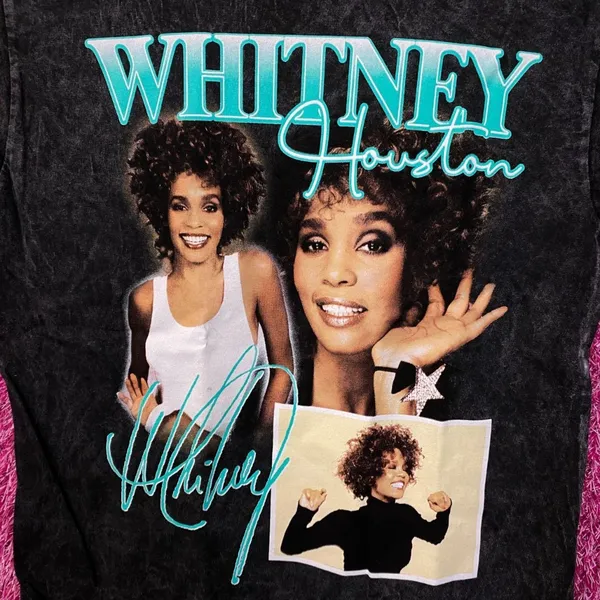 Whitney Houston Self-titled Album Photoshoot Pop Icon Tee S - Image 2