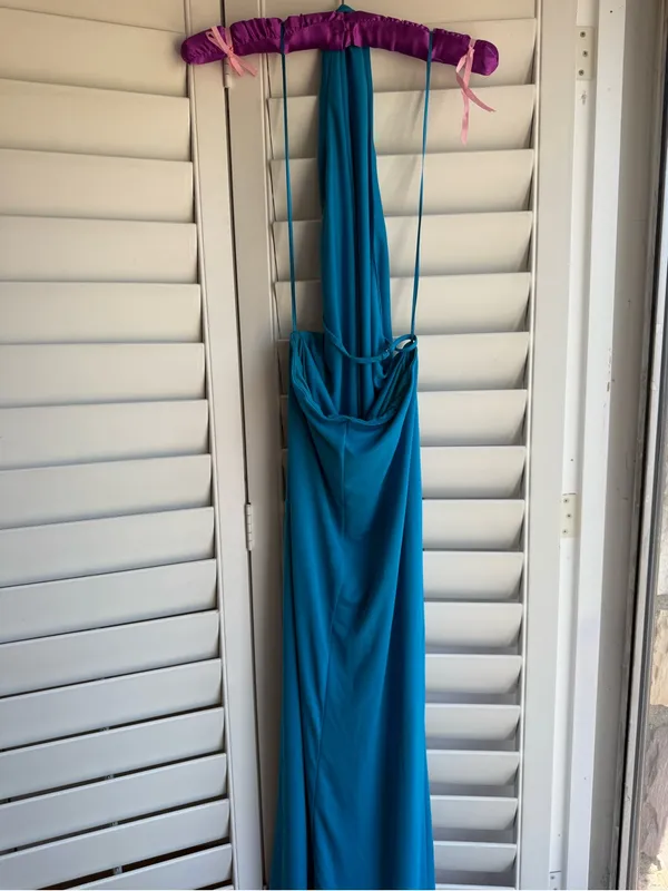 Electric Blue Maxi Dress sz S - Image 9