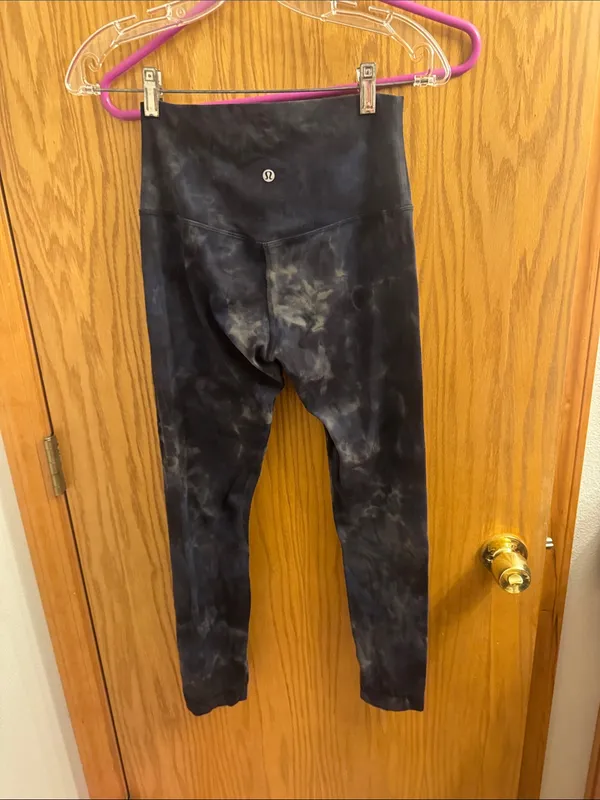 lululemon athletica Black Tie-Dye High-Waist Leggings - Image 3