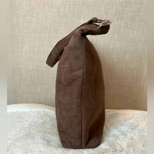 NWOT Bella Russo Faux Suede Slouch Bag 16x12x3.5 - Image 2