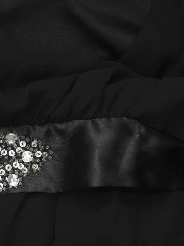 S.L. Fashions Satin Trim Sequin Embellished Dress Black 18 - Image 4