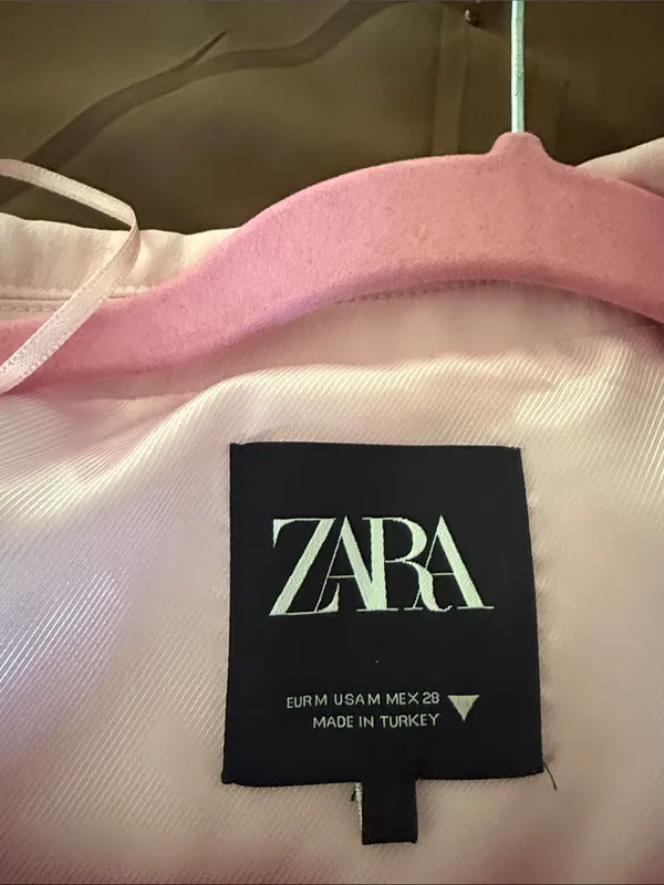 Zara Pastel Pink Single-Button Blazer - Image 4