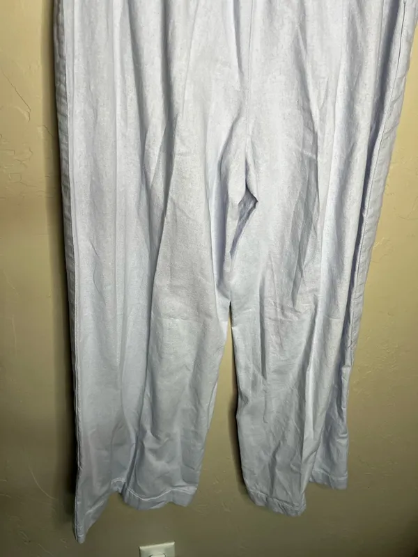 House of Harlow 1960 Linen‎ Blend Wide Leg Crop Pants - Image 11