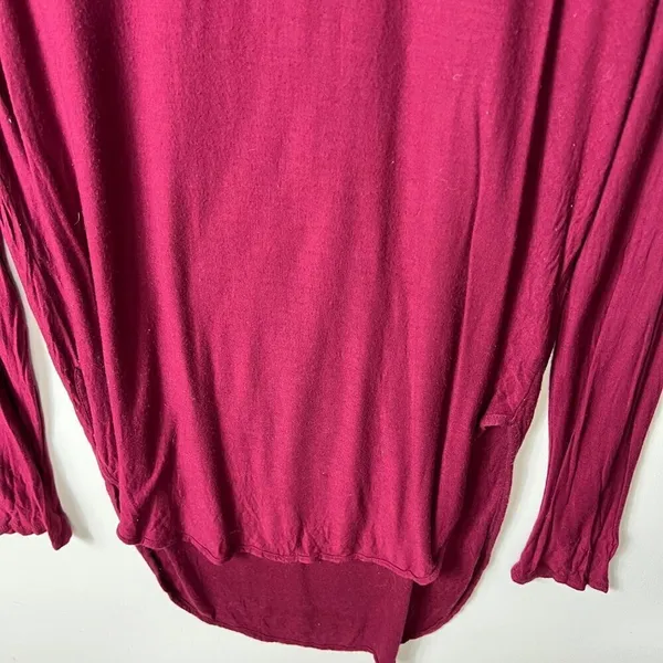 Free people burgundy rain drop tee women’s size‎ large - Image 3