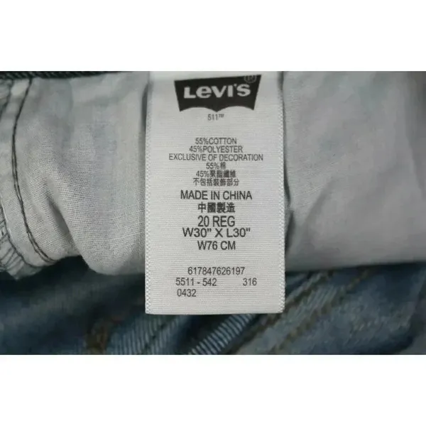 ladies 511 slim levis jeans size 20 REG, W30XL30 - Image 8