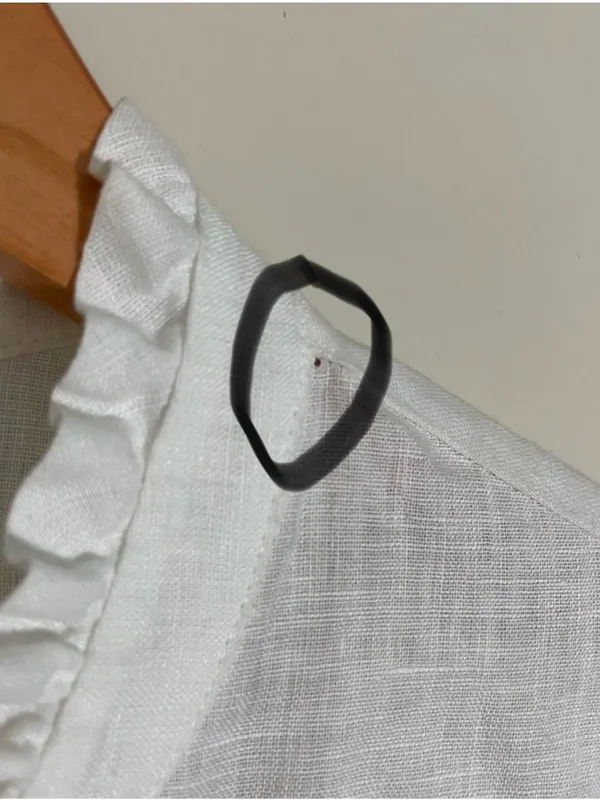 Reformation Linen Ruffle Shirt - Image 9