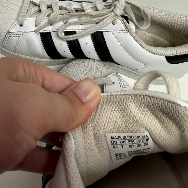 Adidas Super Star la marques Aux3 Sneakers‎ Size 8.5 - Image 7