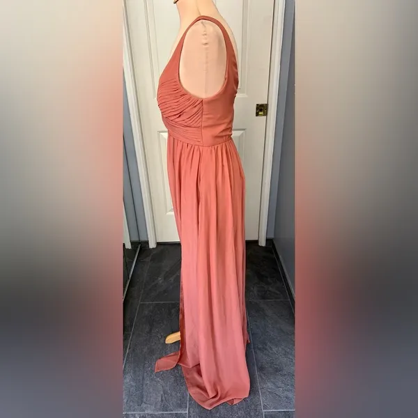 Birdy Grey Laurie Empire Bridesmaid‎ Formal Dress in Terracotta - Image 7