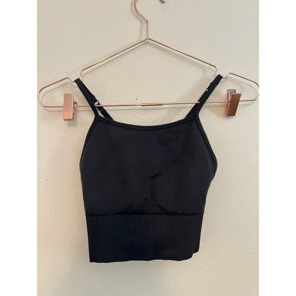 Lululemon Ebb To Street Bra Size‎ 4 Black Long Line - Image 8