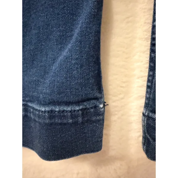 Maeve Anthropologie Colette Wide Leg Crop Jeans 31 Dark Wash High Rise Denim - Image 2