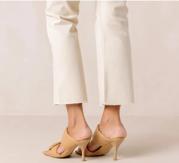 Alohas Twist Strap Sandal in Camel - Image 3