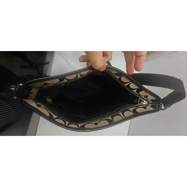 Vintage Black Coach cross body - Image 5