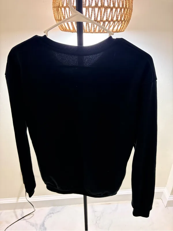SHEIN Black New York Brooklyn Graphic Crewneck Sweatshirt - Image 3