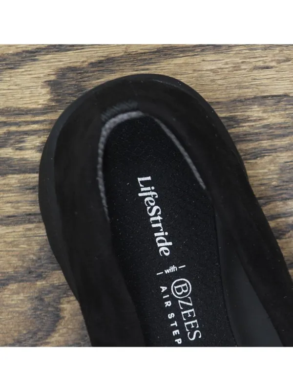 Lifestride Womens Glamour Ballet Flat Skimmers J6150F1 Black 10M - Image 8