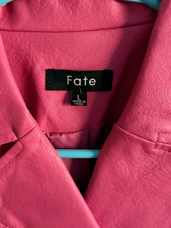Pink Leather Jacket - Image 3