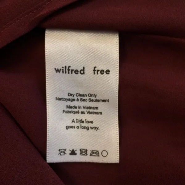 Aritzia Wilfred Jess’s wrap dress large maroon - Image 8