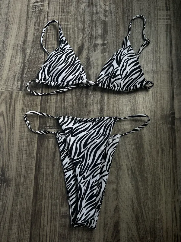shein zebra bikini set  - Image 3