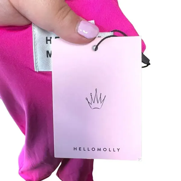 Hello Molly‎ Changed My Name Dress Hot Pink One Shoulder Ruched Size US 6 - Image 10