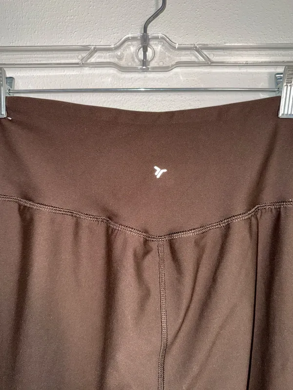 Old Navy Active Powersoft Go Dry Joggers Brown High Rise Pocket - Image 7