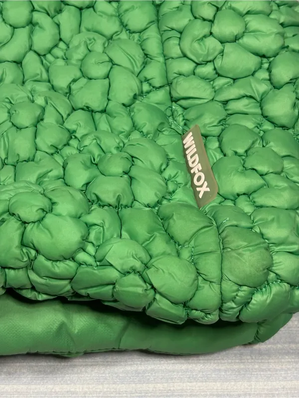 WILDFOX Textured Floral Tote Bag - Green - One Size pre-owned - Image 4