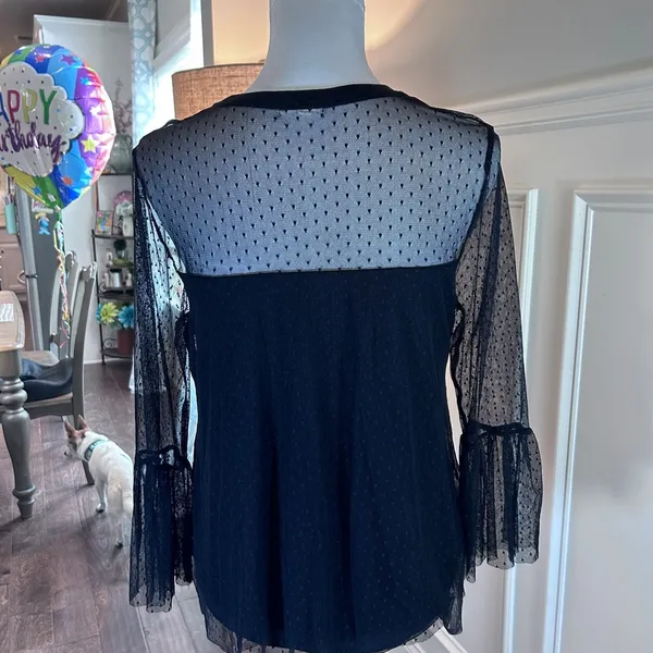 Maurice’s NWOT Swiss dot floral embroidered blouse - Image 3