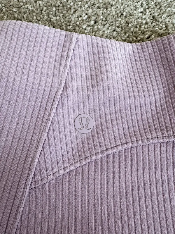 Lululemon Ribbed Softstreme High-Rise 2” Short Lilac Ether 4 - Image 4