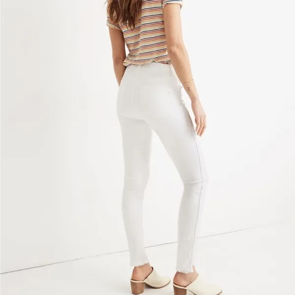 Madewell • 10" High-Rise Skinny Jeans in Pure White: Step-Hem Edition - Image 75